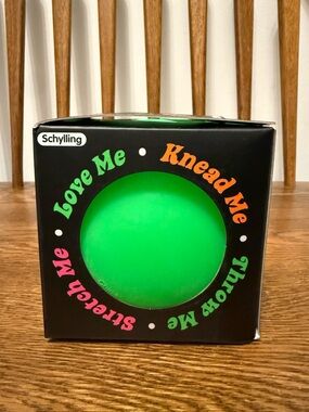 NIB Schylling Super NeeDoh The Groovy Glob Neon Green Stress Ball Fidget Toy